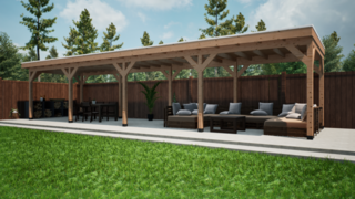 (  Locatie Heerenveen ) Overkapping 300x1200cm, Verando